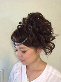 アップスタイルヘアアレンジ【ヘアセット/立川/立川南/浴衣】