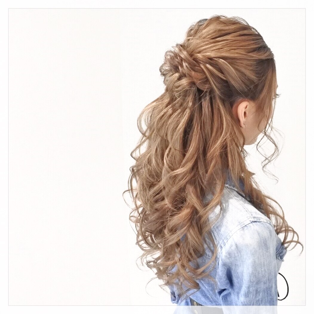 10分ヘアセット1200円！ハーフアップ：L002986597｜ヘアセットサロン