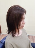 切りっぱなし外はねスタイル