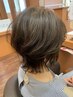 【リタッチ♪】グレイリタッチカラー＋カット＋トリートメント ￥8200