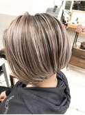 グレイカラーショートバレイヤージュ　高円寺