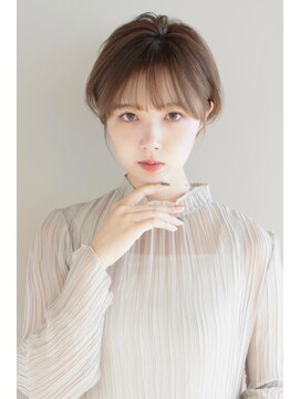 アフロート ギンザ(AFLOAT GINZA) 【小鳥居】シルキーベージュ大人可愛いボブショート前上がりボブ