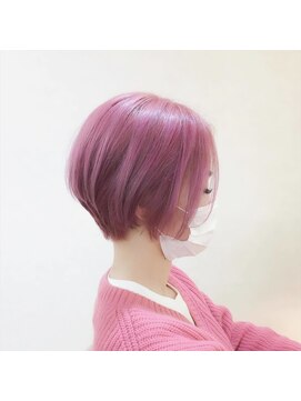 ビータ(vita:re) 韓国風カラー/モーヴピンク/前髪なしショート