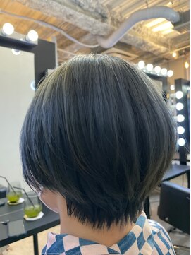 シャロン(SHARON) 【SHARON原宿】刈り上げショート×ブリーチありアッシュパープル