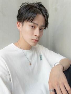 メゾンバイハバナ(maison by HAVANA) メンズビジネスツーブロックアップバング束感ショートマッシュ