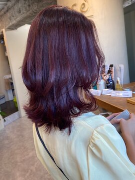 アリスバイアフロート 自由が丘(ALICe by AFLOAT) ピンクパープルくびれヘア