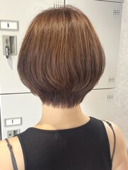 30代40代大人女性/前髪なしショートボブ/ショートヘア/髪質改善
