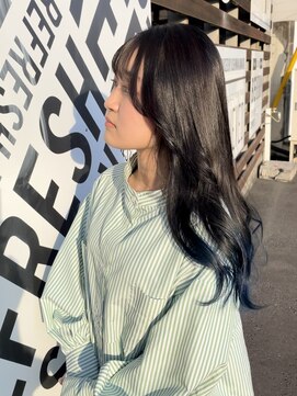 ロフト プロデュースドバイウシワカマル(loft produced by ushiwakamaru) ブリーチブルー裾カラー