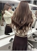 【梅田】ミルクティーベージュ艶髪ロング大人ヘアー髪質改善