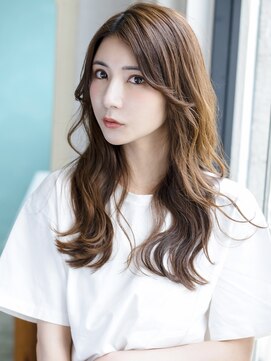 ローエン エサカ(ROWEN esaka) ROWEN_セミロング/ゆるふわ波巻きロング/イルミナカラー