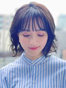 キビト(kibito) 大人可愛い外はねウェーブボブ