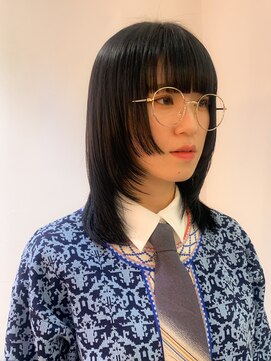 ロンドエニカ 大宮(Lond enika) 姫カットウルフアッシュカラーレイヤーロンググレーベージュ大宮