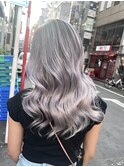 ホワイトシルバーバレイヤージュ