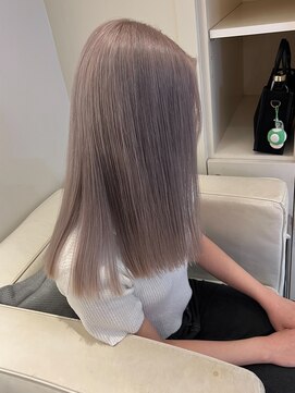 ベレーザ 渋谷(BELEZA) 9969秋色オリーブベージュシルバーアッシュウルフレイヤーロング