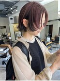 マッシュボブ ハイライト ローライト ソフトピンク マッシュ西田