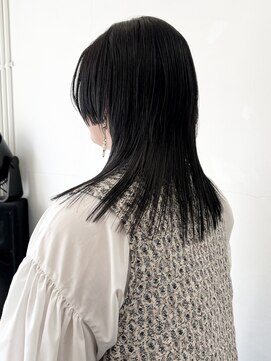 ココ 原宿(KOKO) 黒髪小顔クラゲヘアーオリーブグレーココアベージュ
