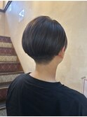 ツーブロック/マッシュショート/前髪あり/丸みショート