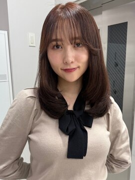 ベレーザシェルト(Beleza scelto) 11618艶髪アッシュブラックグレージュ韓国風巻きレイヤーカット