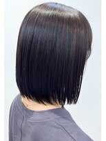 モリオフロムロンドン 松戸店(Morio from London)&nbsp;【松戸店　アイダ】黒髪ボブストレートボブあご下ボブスタイル