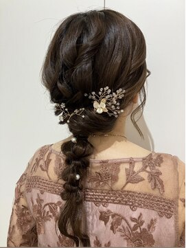 コルル 渋谷(COLULU) 【編み下ろしヘアセット】ヘアアレンジ/渋谷/学割U24/黒染め/眉