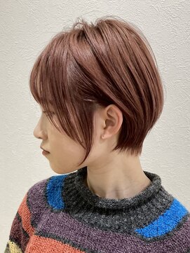 オーダイム(ou' dime) ショートダブルカラーケアブリーチピンクベージュ