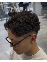 強め毛流れパーマ