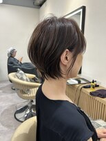 ロンドプロフィール 浦和(Lond profil)&nbsp;大人可愛い20代30代40代黒髪前下がりショートボブ丸みショート◎