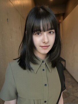 プロス(Pros) ミディアムレイヤー/暗め透明感アッシュグレージュ/表参道