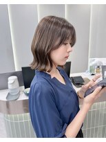 ロンドリゼル 札幌(Lond RiseL) オリーブグレー/前髪/ボブ/マロンベージュ/レイヤーカット/小顔