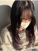 着物ヘア/大人ガーリー/ダークアッシュ/似合わせカット/木更津