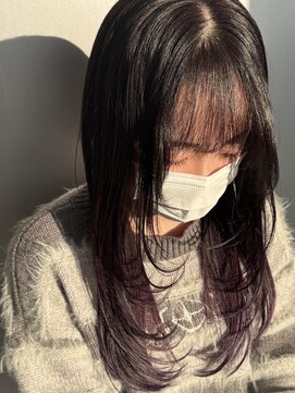 ニュイ 木更津(nuit) 着物ヘア/大人ガーリー/ダークアッシュ/似合わせカット/木更津