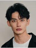 銀座シャドウパーマニュアンスパーマツーブロックメンズパーマ
