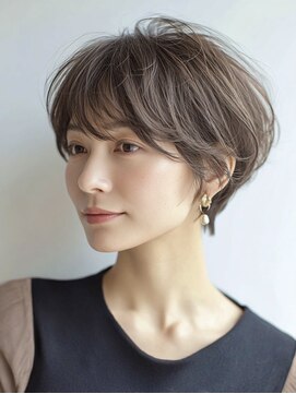 ハーツ(Heart's) ミセスショートボブ白髪ぼかし脱白髪染め40代50代60代♪