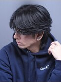 毛流れパーマナチュラルセンターパート