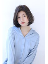 オーロ 宝塚店(ORO)&nbsp;ローライトアッシュブラウン大人かわいいスリークボブ大人ボブ