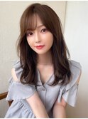 大人かわいい小顔韓国風ヨシンモリベージュカラー