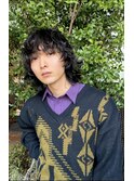 動きのあるメンズミディアム＊パーマスタイル