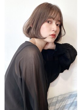 エトワ(ETOWA) ふんわりミニボブ×ココアブラウン