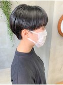 マッシュショート、ブルーブラック、マニッシュショート