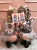 リボンいっぱいサイドポニー　【新宿ヘアセット】