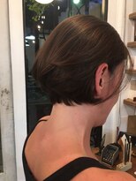 ナタン 自由が丘(NATHAN)&nbsp;ウェットスタイル×ボブウルフ×ユニセックス×ラフ×前髪カット