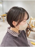 30代40代大人丸みナチュラルショート×上品なショートヘア