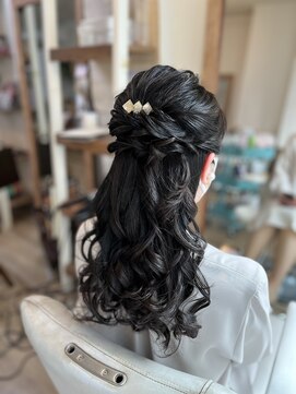ロカット サロン(Roquat Salon) ハーフアップロングアレンジ【ヘアセット/袴/立川/立川南/袴】