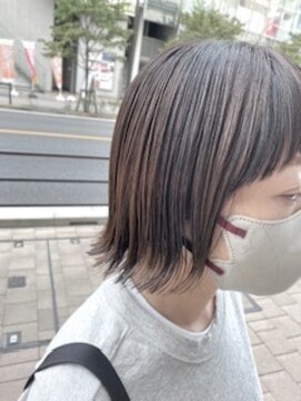 ローラン(LOERUN) 【LOERUN】ローライトカラーの外ハネBOB