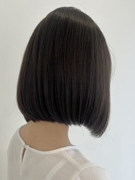 ウル 表参道(HOULe) 艶髪 ボブ 髪質改善 ベージュカラー 酸熱 透明感カラー