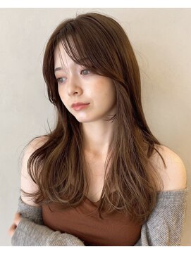ユニカ バイ ベル 吉祥寺(unica by Belle) 時短ワンカールで作る垢抜けロングヘア　（顔まわり小顔カット）