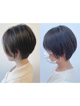 【小顔カット】周りと差をつける似合わせ小顔ショートはCiel★ショートボブや切りっぱなしまでお任せ下さい