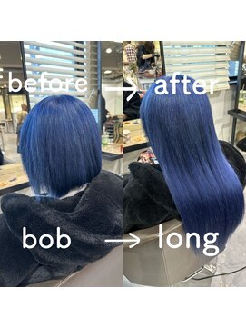 ベレーザ 渋谷(BELEZA) 5490ニュアンスカラーブルージュブルーシルバーレイヤーロング