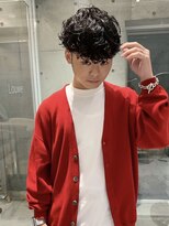 ムード 立川(MHOOD)&nbsp;ツイストスパイラルパーマツーブロックメンズマッシュ