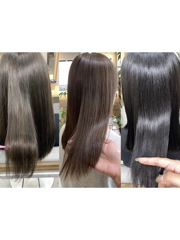 クセ解消×美シルエットを実現。思わず触れたくなる,うる艶ストレートの仕上がりに感動…*[観音寺]